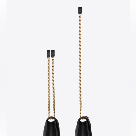 ENVELOPE MEDIUM CHAIN BAG IN MIX MATELASSÉ SUEDE - Picture 12 of 15